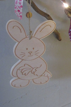 PTDE09 - Sujet de décoration lapin carotte 