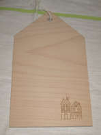 PTDE06 - Planche à découper bois maison alsacienne