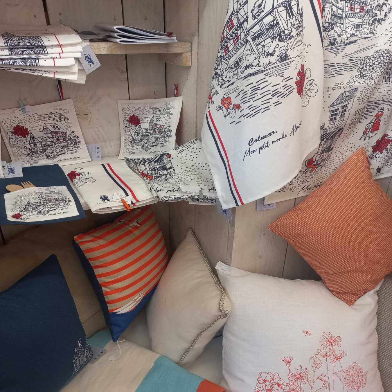 Linge de maison créé par Avenue d'Alsace à Colmar