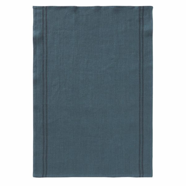 Torchon lin bleu