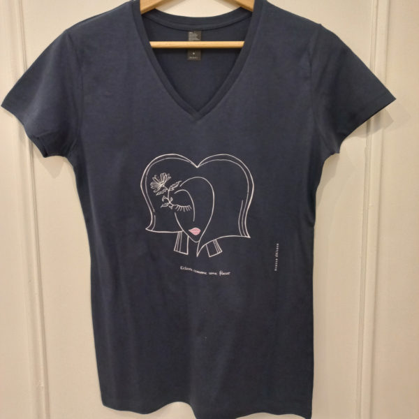 Tee-shirt marine Fleur d'Alsace – Image 2