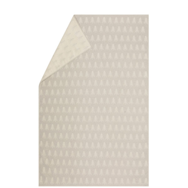Plaid gris clair aux sapins blancs – Image 2