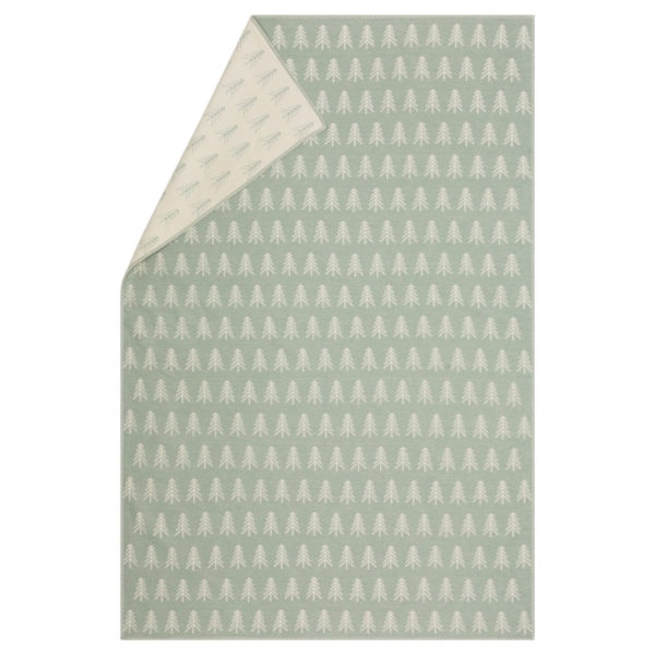 Plaid vert sapins blancs – Image 2