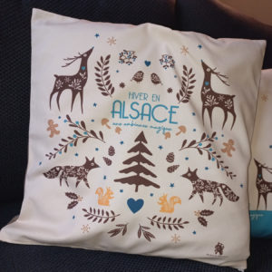 coussin Alsace ambiance magique