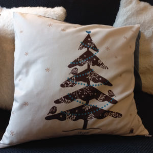 coussin sapin noël