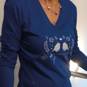 tee-shirt bleu ambiance magique