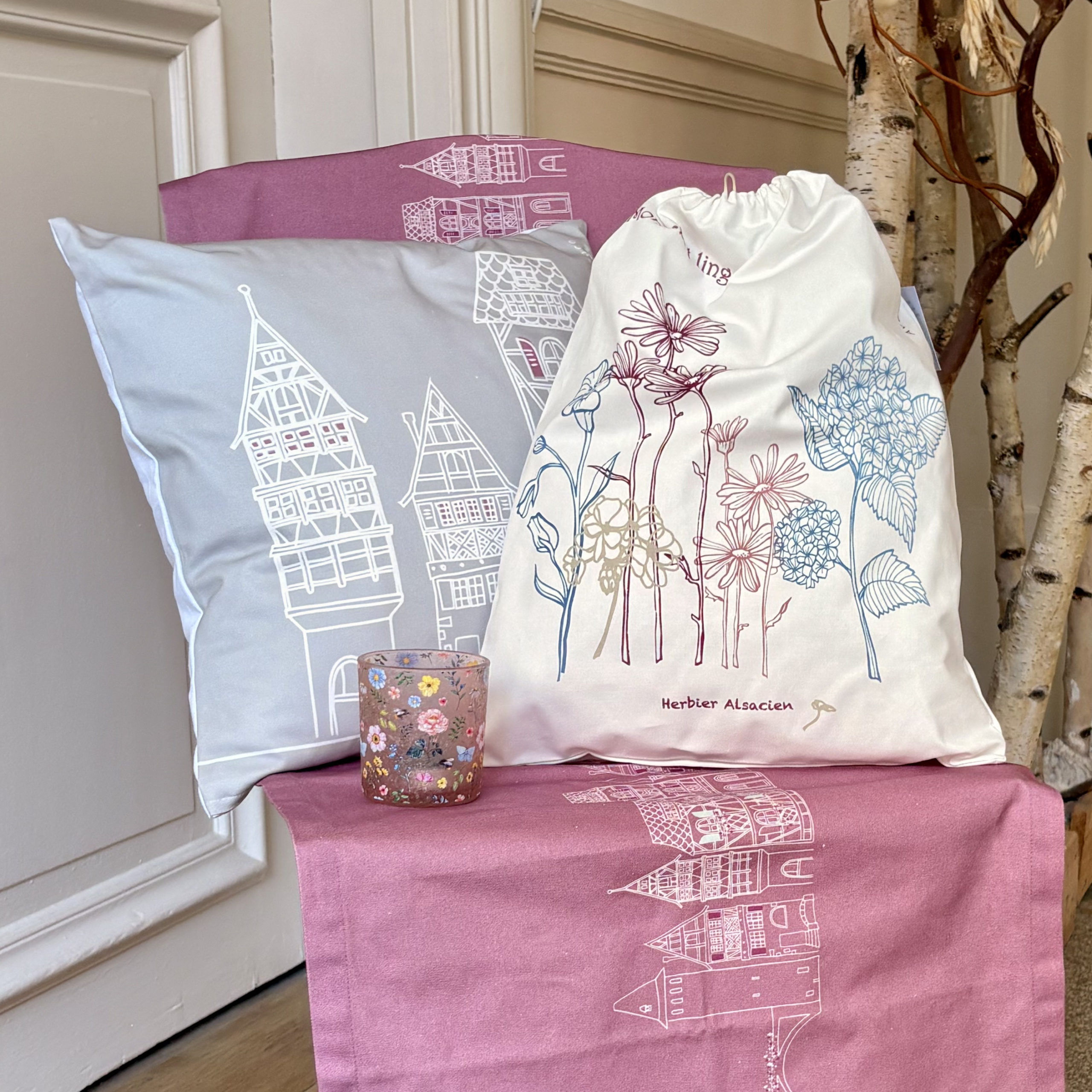 Linge de maison créé par Avenue d'Alsace à Colmar