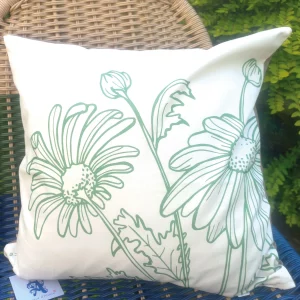 coussin marguerites alsacien