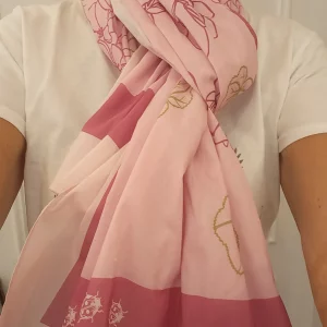 foulard géraniums d'Alsace